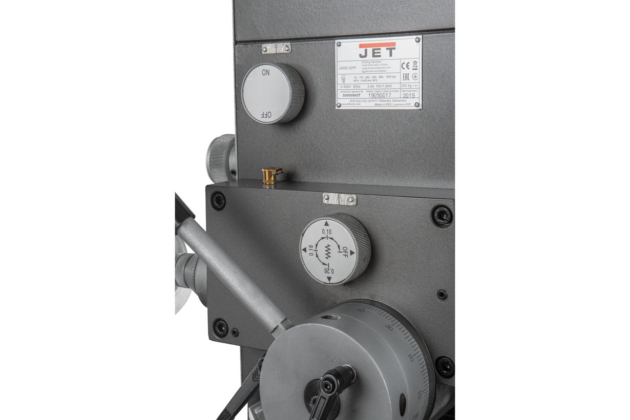 JET JGHD-32PF Редукторный сверлильный станок с автоматической подачей пиноли шпинделя 400В